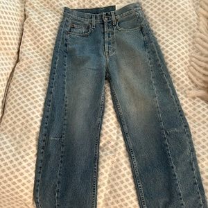 B Sides Lasso Denim Jeans Brit Vintage Wash Size 25